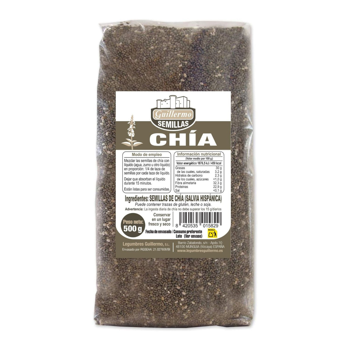 Semillas De Chía - 500 G_0