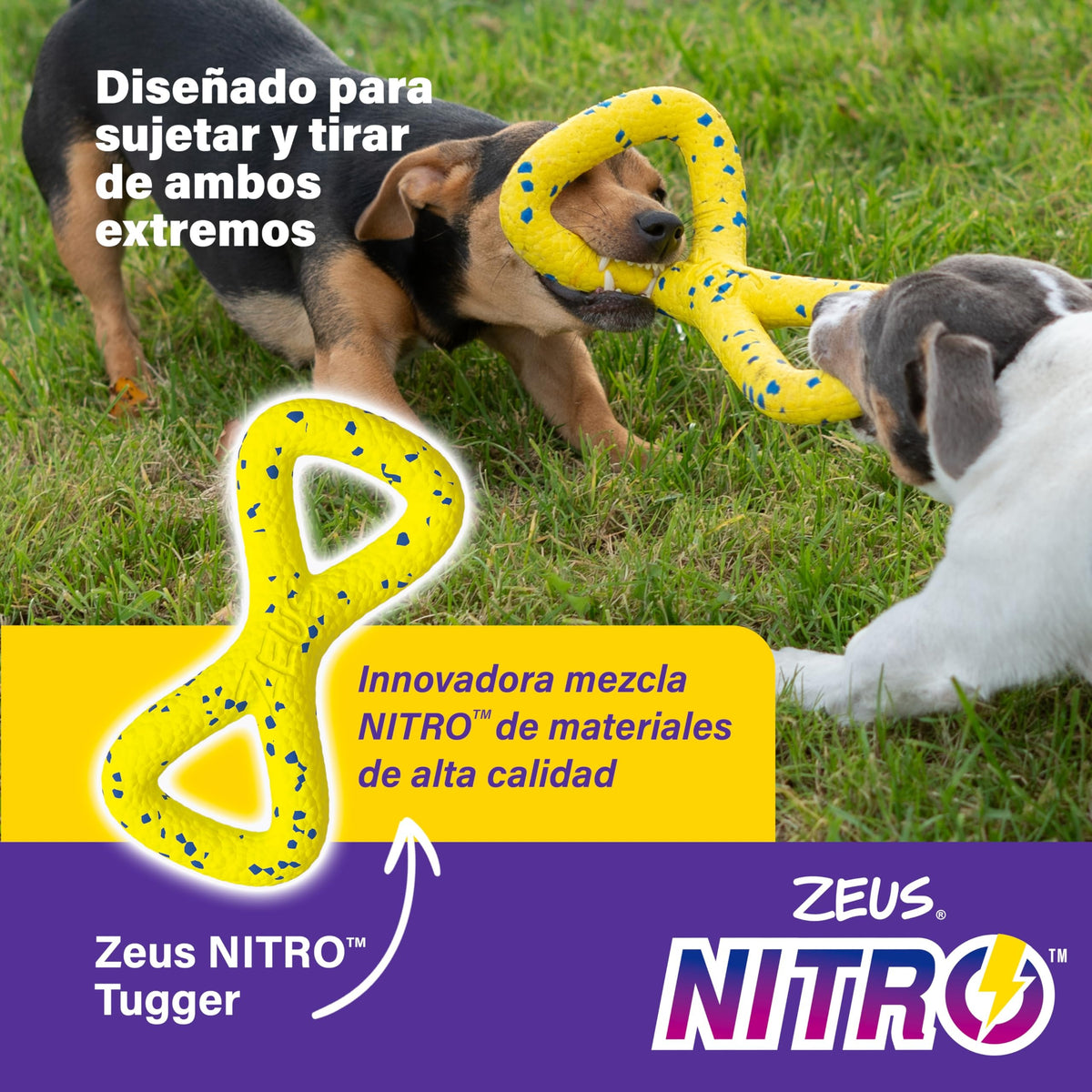 Zeus Nitro juguete para Perros Flotante Tugger 22cm