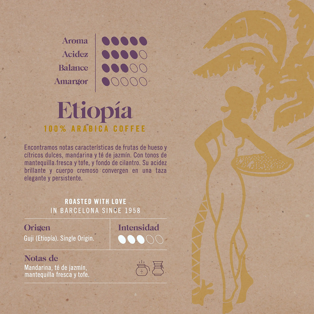 Café en grano Ethiopia Novell 500 g