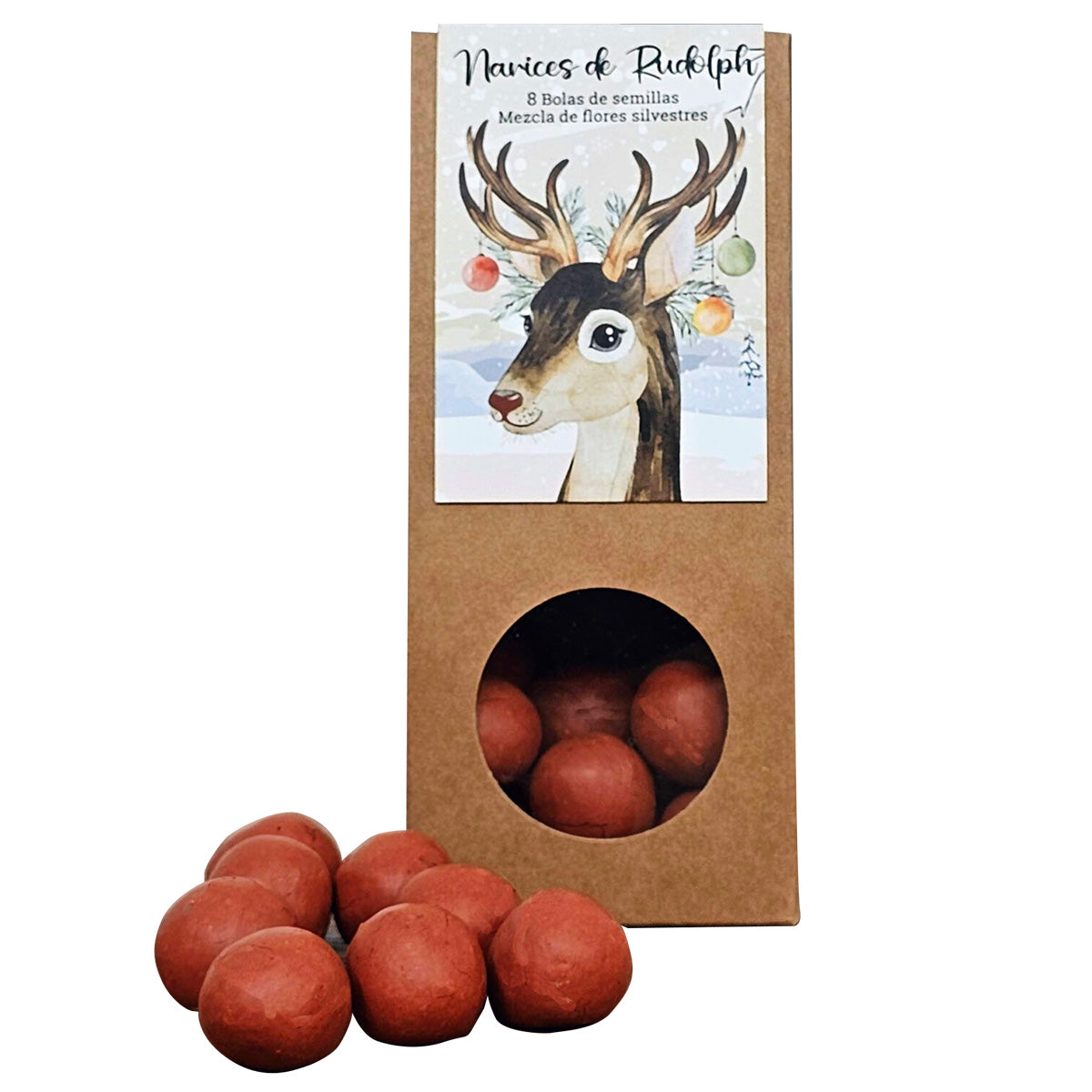 Bolas de semillas Narices de Rudolph Regalo Ideal, Garden Pocket