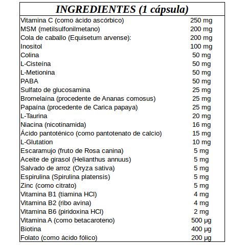 Ultra Hair Plus con MSM Nature's Plus, 60 comprimidos
