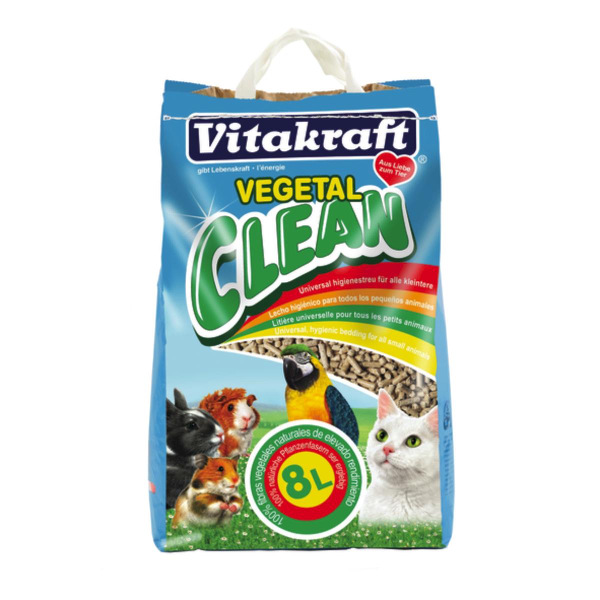 Vitakraft Vegetal Clean 8 L Lecho vegetal en pellets