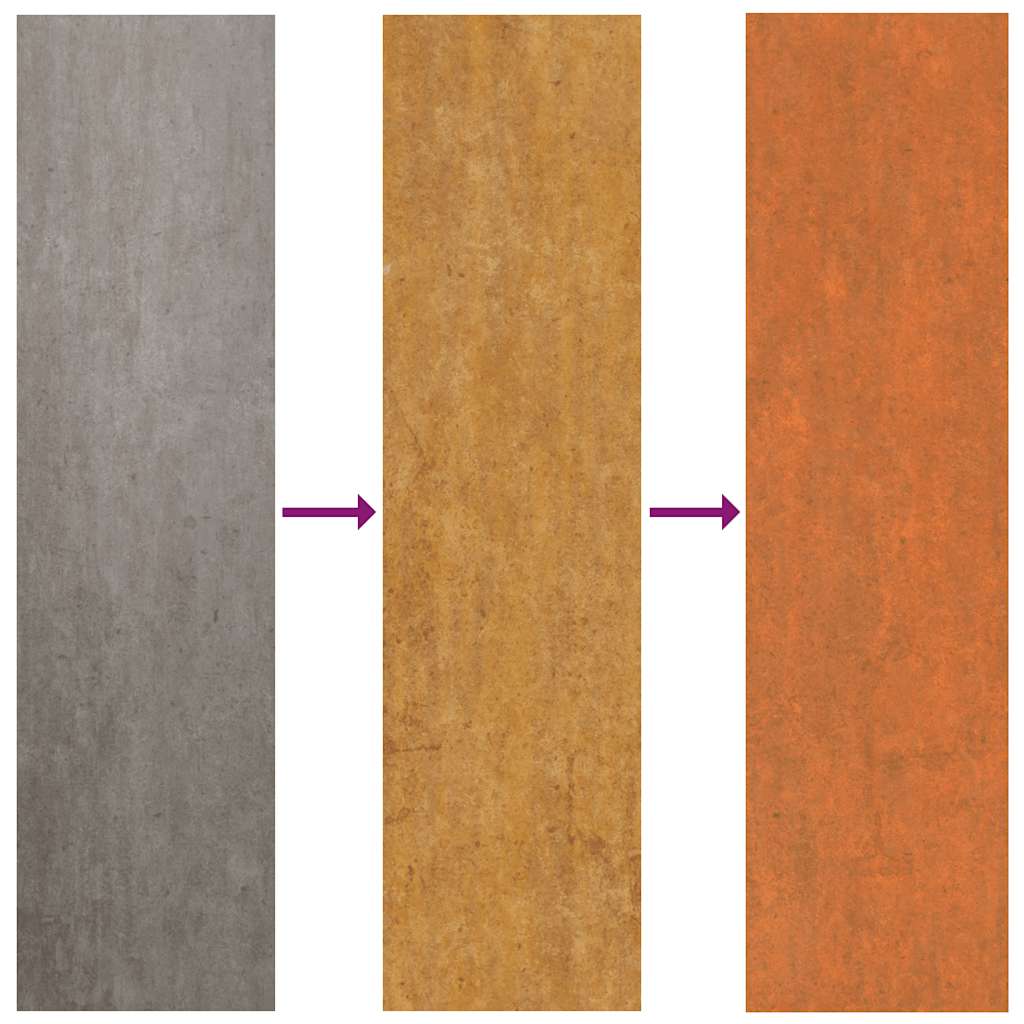 Arriate Oxidado De Acero Corten 400x80x77 Cm_5