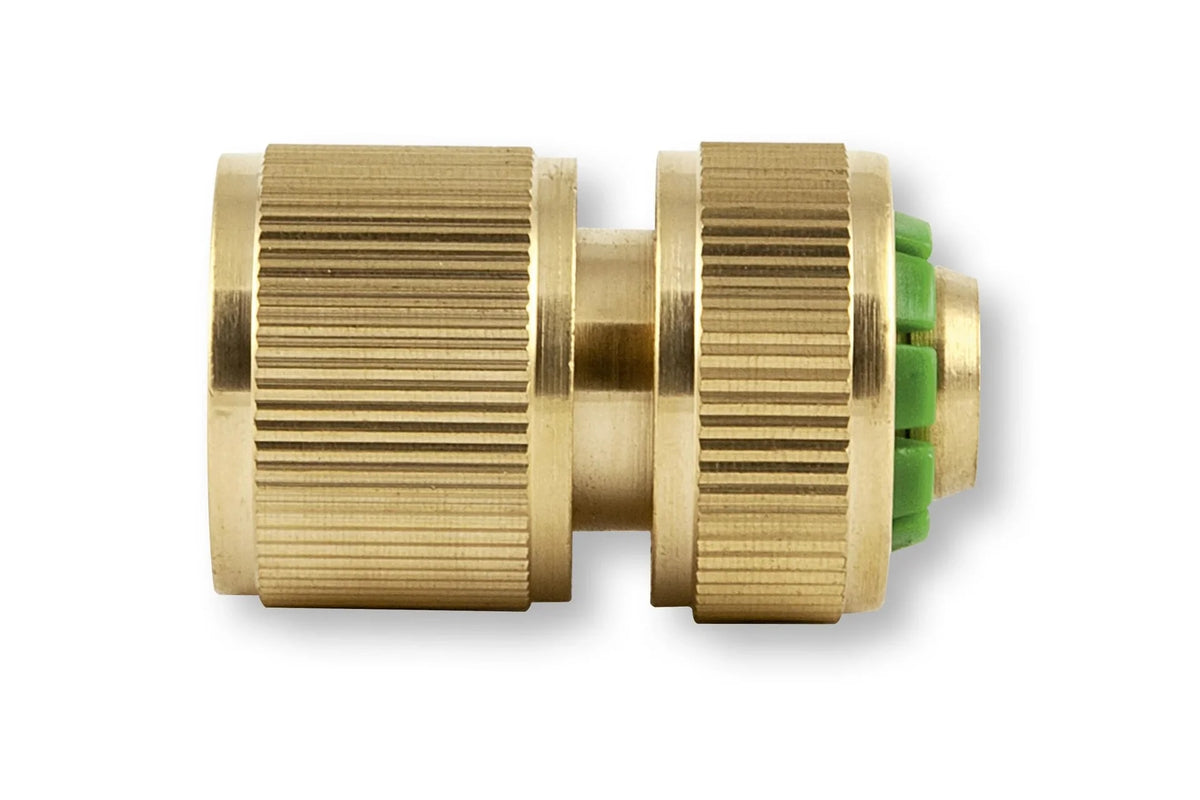Conector De Manguera De Latón, Sistema Enchufable Para 1/2", Con Cierre De Agua_0
