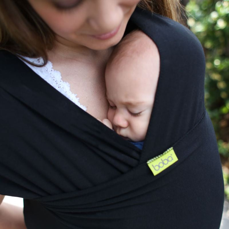 Fular Elástico Portabebé, Boba Wrap Black_2