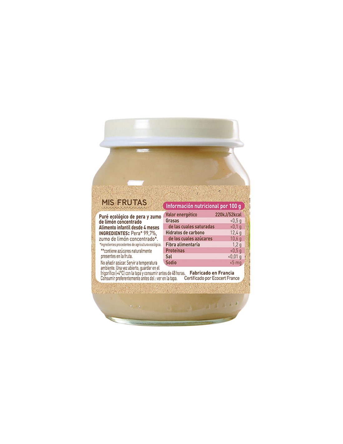 Tarrito Pera Babybio 130g