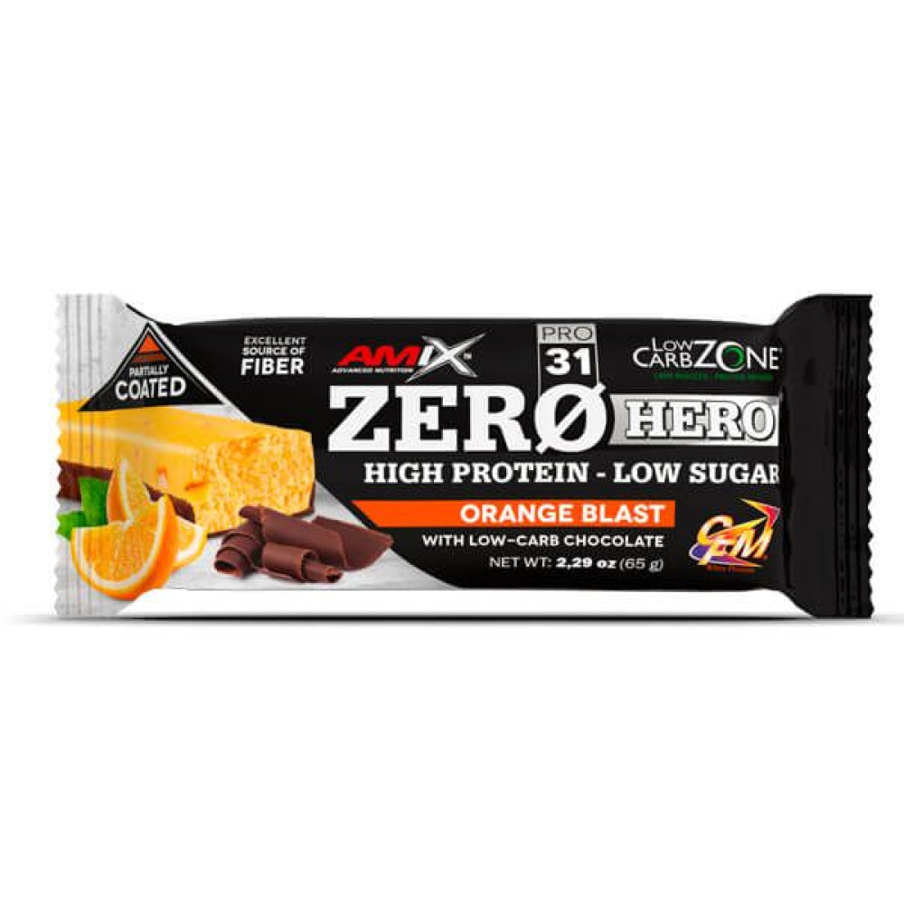 Zero Hero 31% Protein Bar 65 Gr 1 Ud Naranja_0