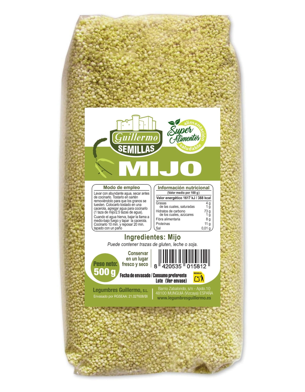 Mijo Pelado - 500 G_0