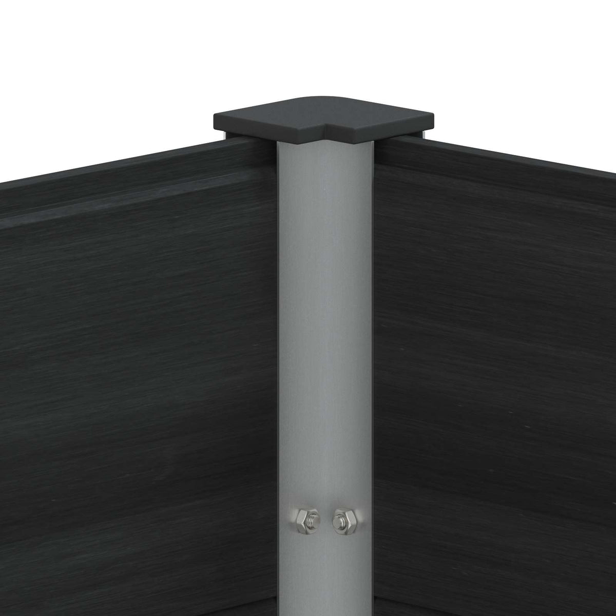 Arriate Elevado Negro 250 X 100 X 54 Cm Wpc Y Aluminio_5