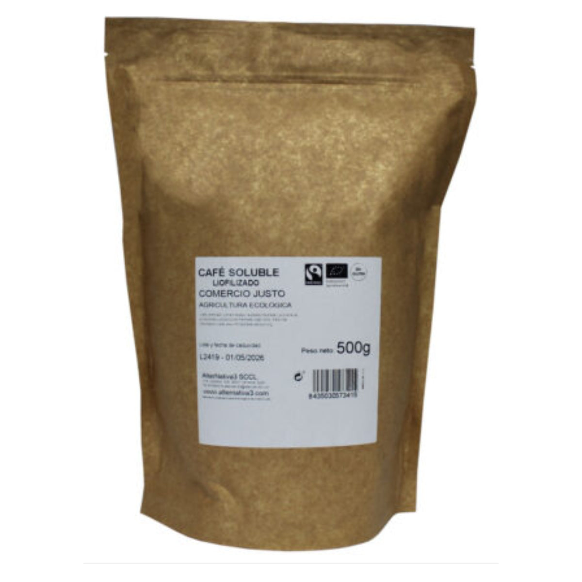 Café soluble liofilizado BIO FT Alternativa3 500g