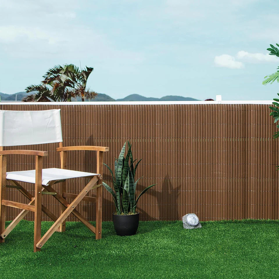 Pack Instalación Cañizo Pvc Lite 3 Metros Marrón 1x3 M_2
