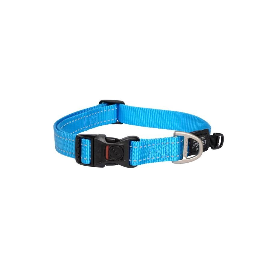 Collar Para Perro, Modelo Classic De Rogz Color Turquesa. Talla M (12-22kg)_0