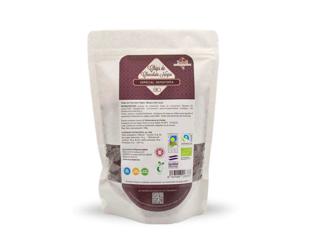 Chips de chocolate Bio negro._0