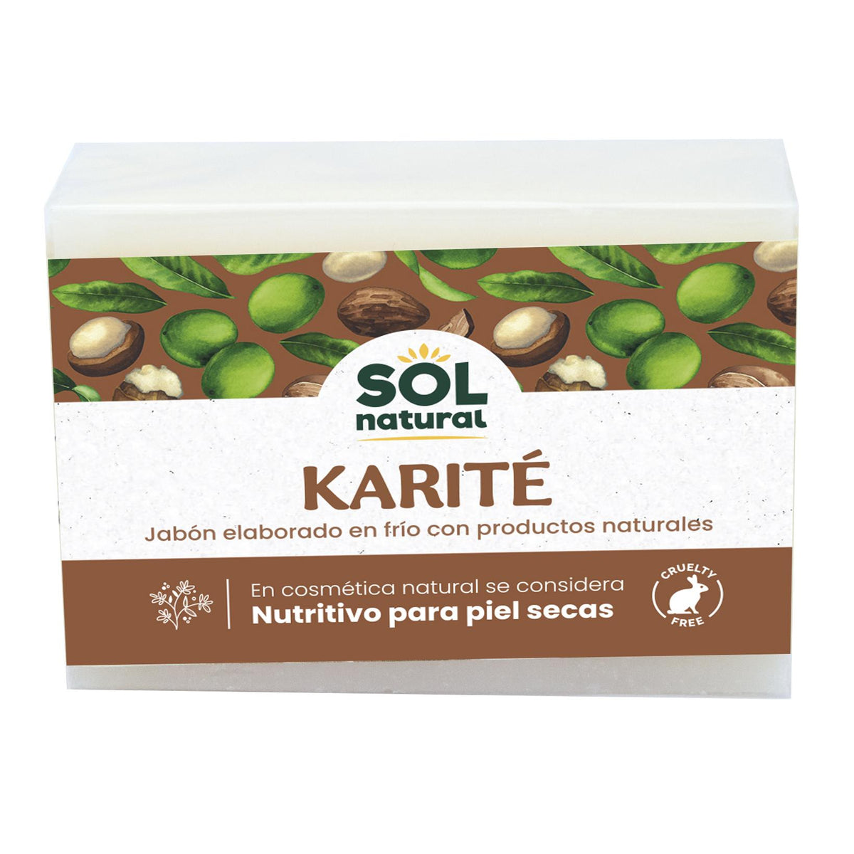 Jabón natural de karité Sol Natural 100 g