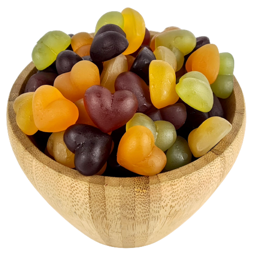 Caramelo De Corazón Orgánico Granel 0,125 Kg_0