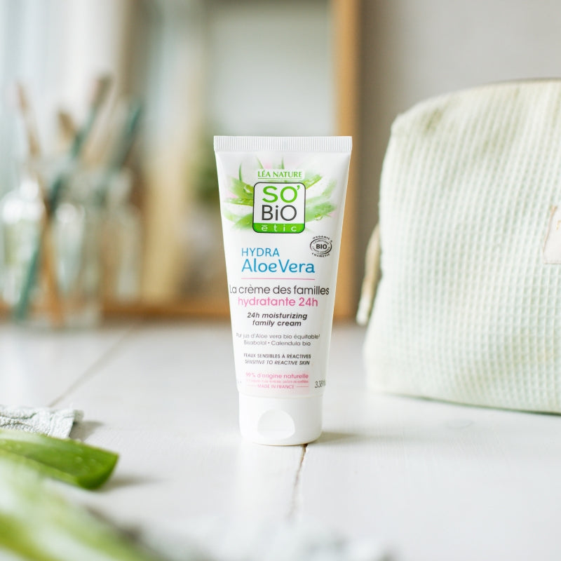 Crema familiar hidratante 24h piel sensible y reactiva Sobio 100 ml