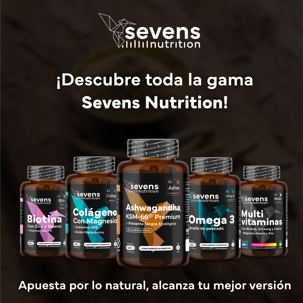 Ashwagandha Ksm-66® Pura + Omega 3 Premium Omegatex®. Sevens Nutrition. Equilibrio Mental, Energía Y Bienestar Integral_5