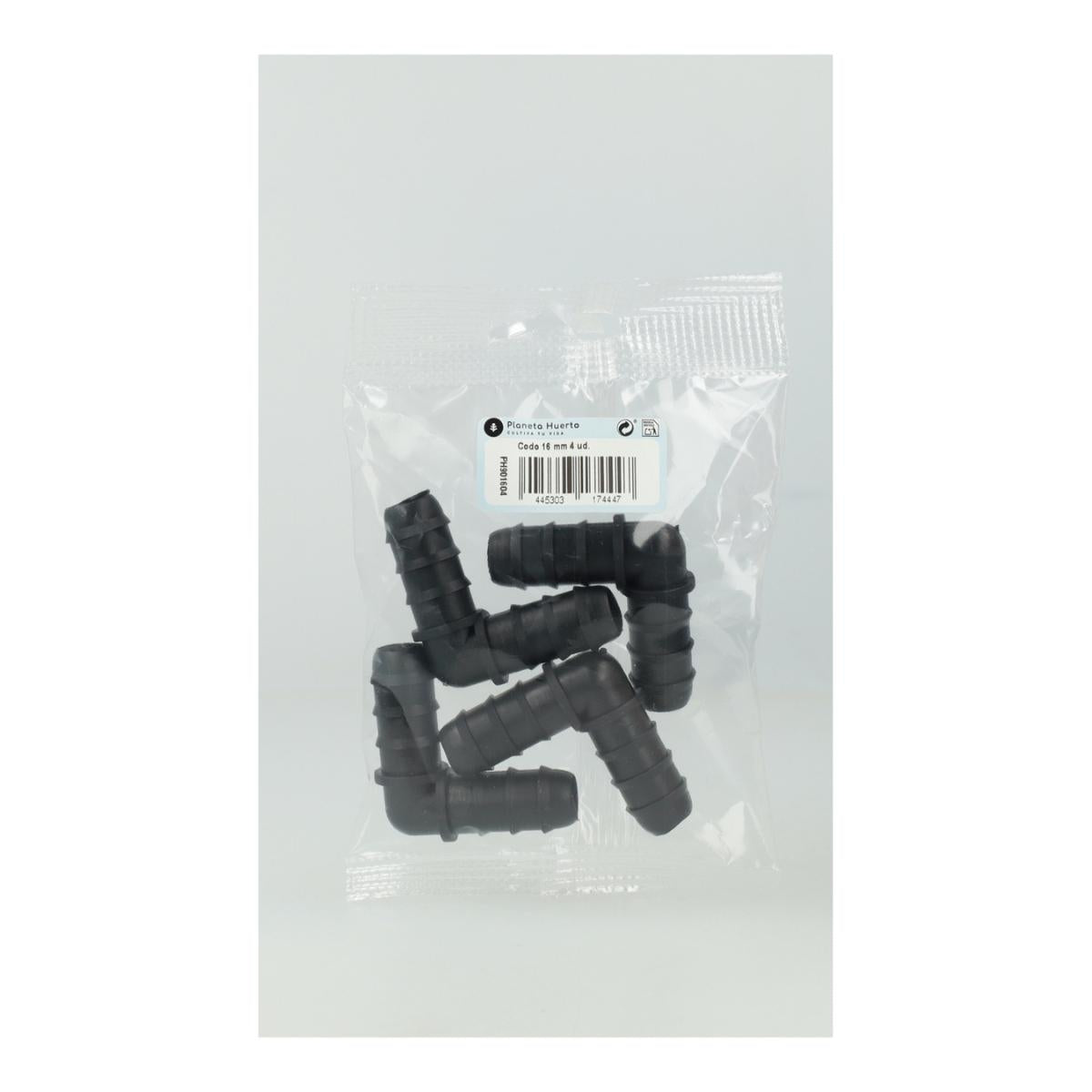 Codo 16 mm Planeta Huerto 10 unidades