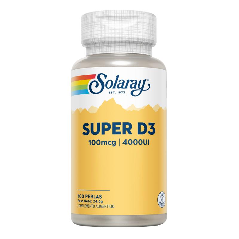 Super D3 4000 Ui Solaray 100 perlas