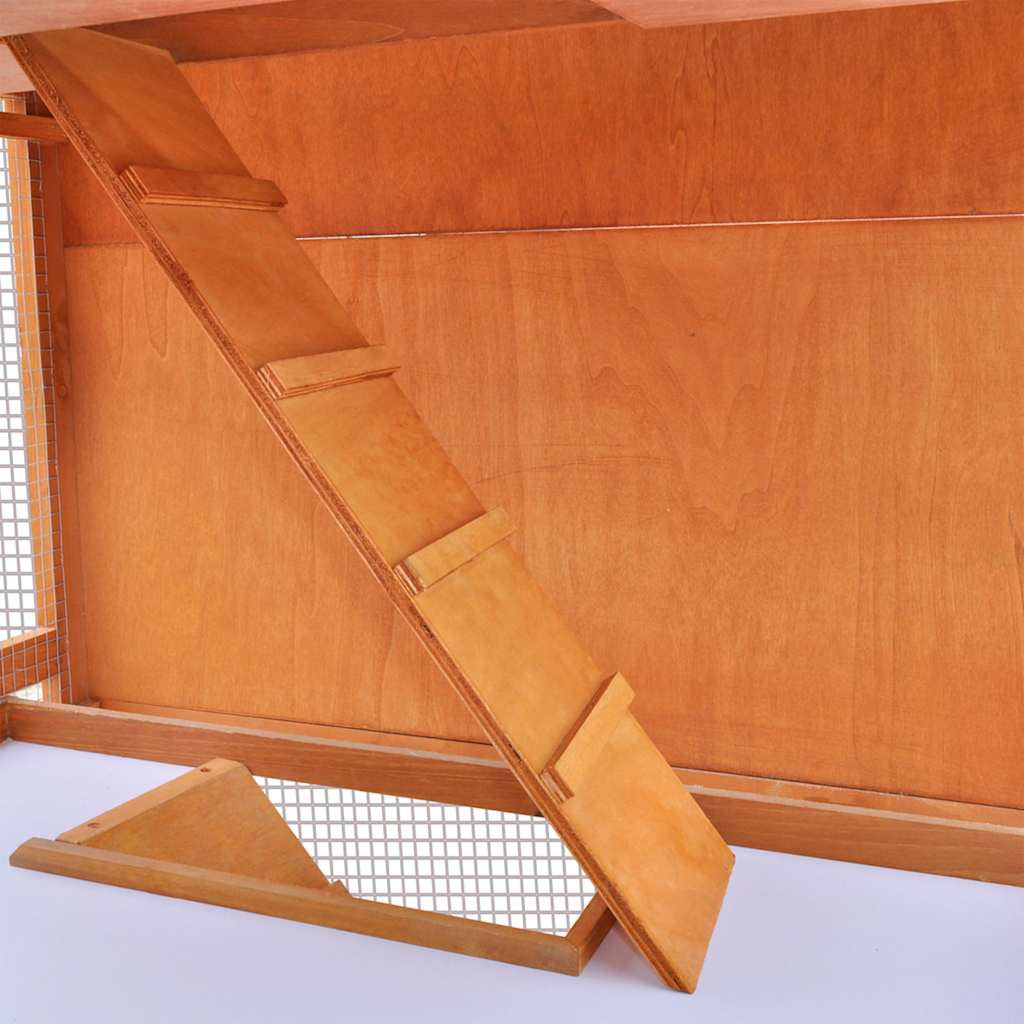 Casa De Animales Pequeños Jaula Conejera 3 Niveles Madera_5