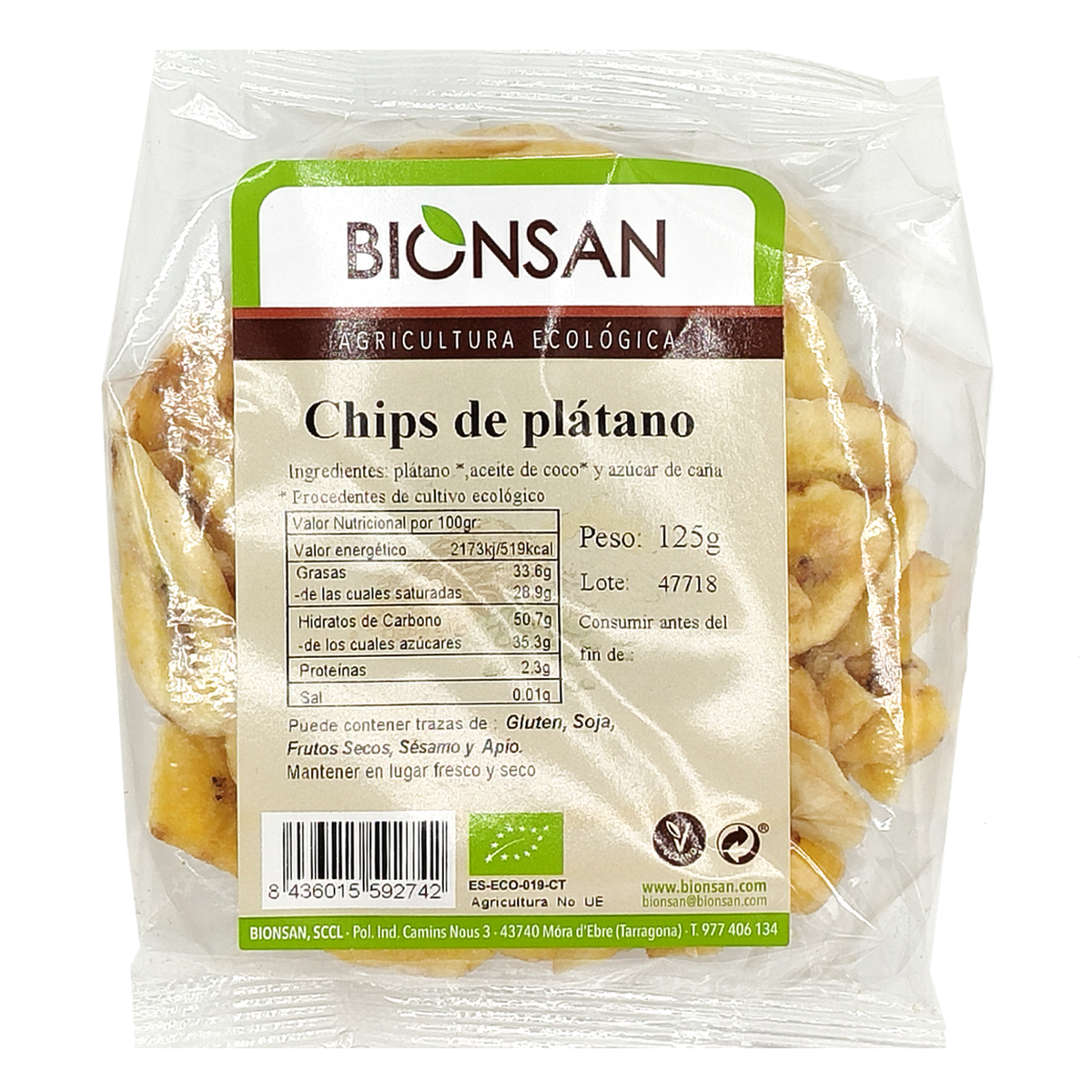 Chips De Plátano Eco Bionsan 125gr_0