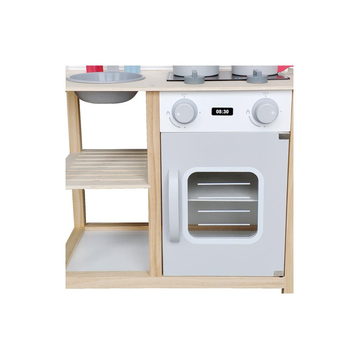 Cocina Madera Gris Andreu Toys