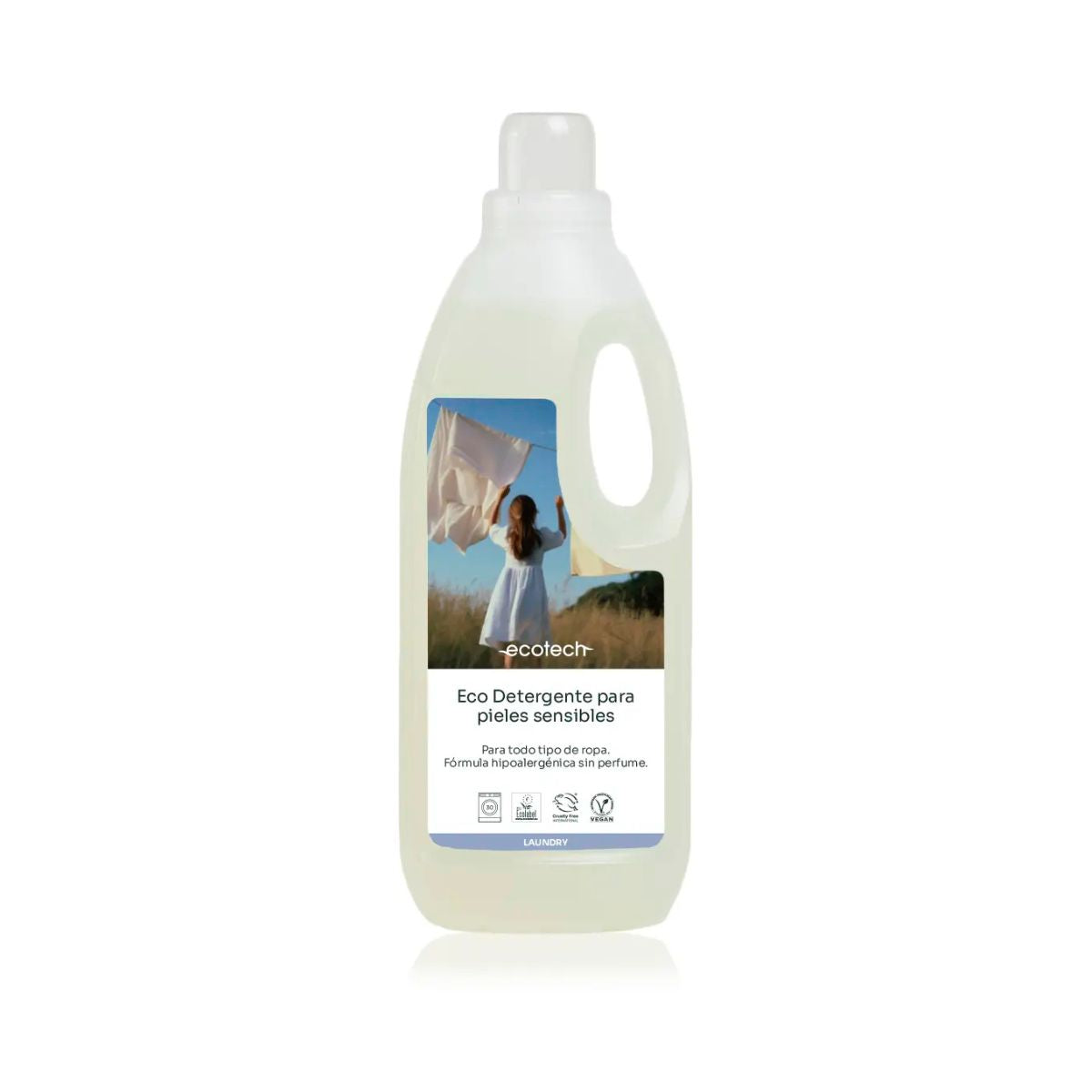 Ecodetergente líquido lavadora Ecotech laundry 2 l
