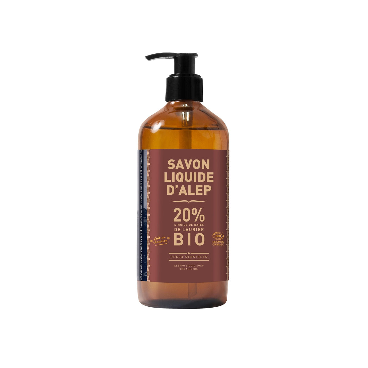 Jabón natural líquido de alepo La Corvette 500 ml