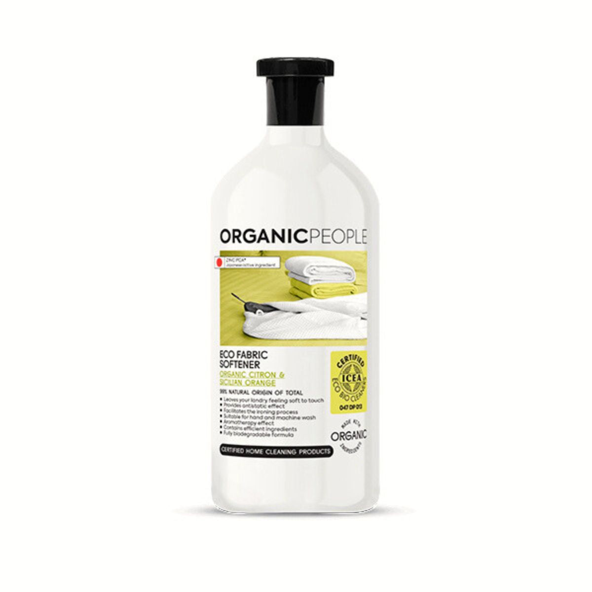 Suavizante de Ropa ECO Cidra y Naranja Siciliana Orgánicas, Organic People, 1000 ml