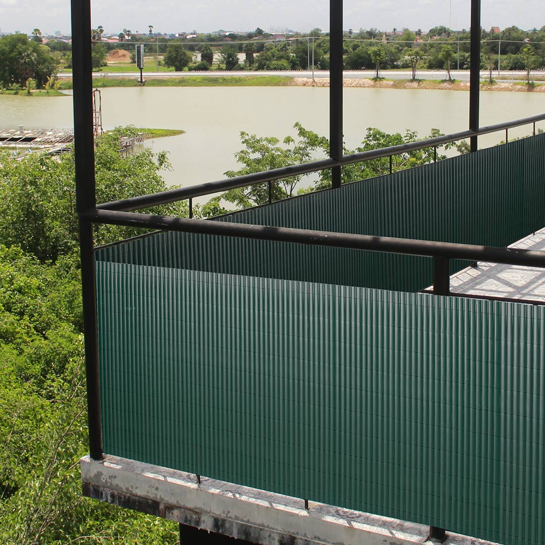 Cañizo Pvc Lite D/c 16mm Verde - Perfecto Para Tus Espacios Exteriores - 2x3 M_2