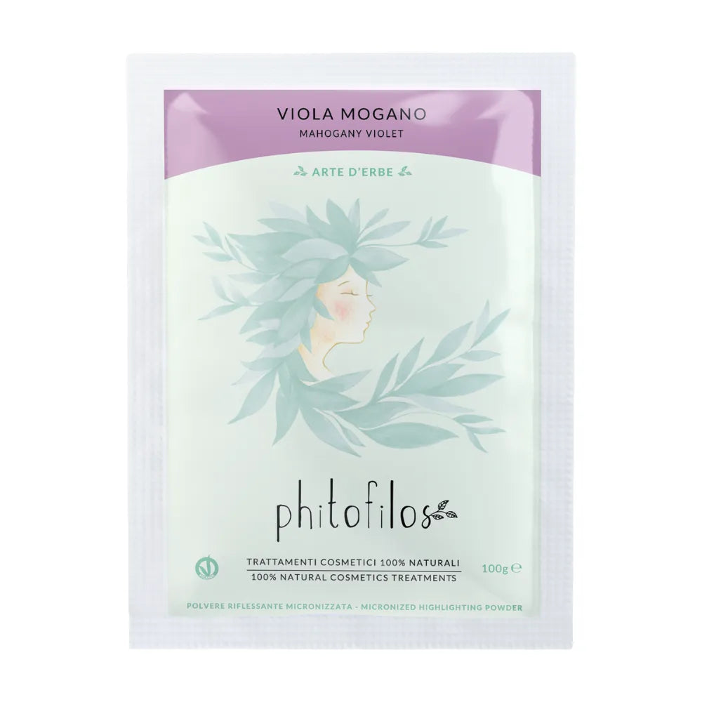 Phitofilos Mezcla De Colores Púrpura Caoba Tinte Vegetal 100g_0