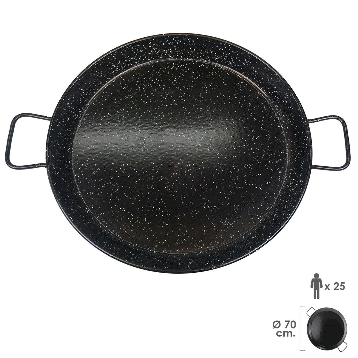 Paellera Valenciana Esmaltada 25personas/ 70 cm_3