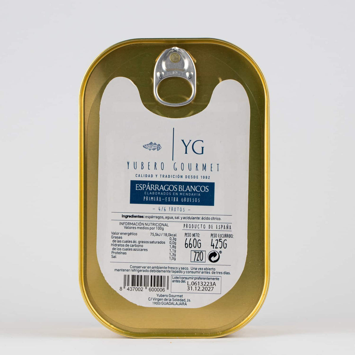 Espárrago De Navarra Yubero Gourmet – Lata 4/6 Frutos._0