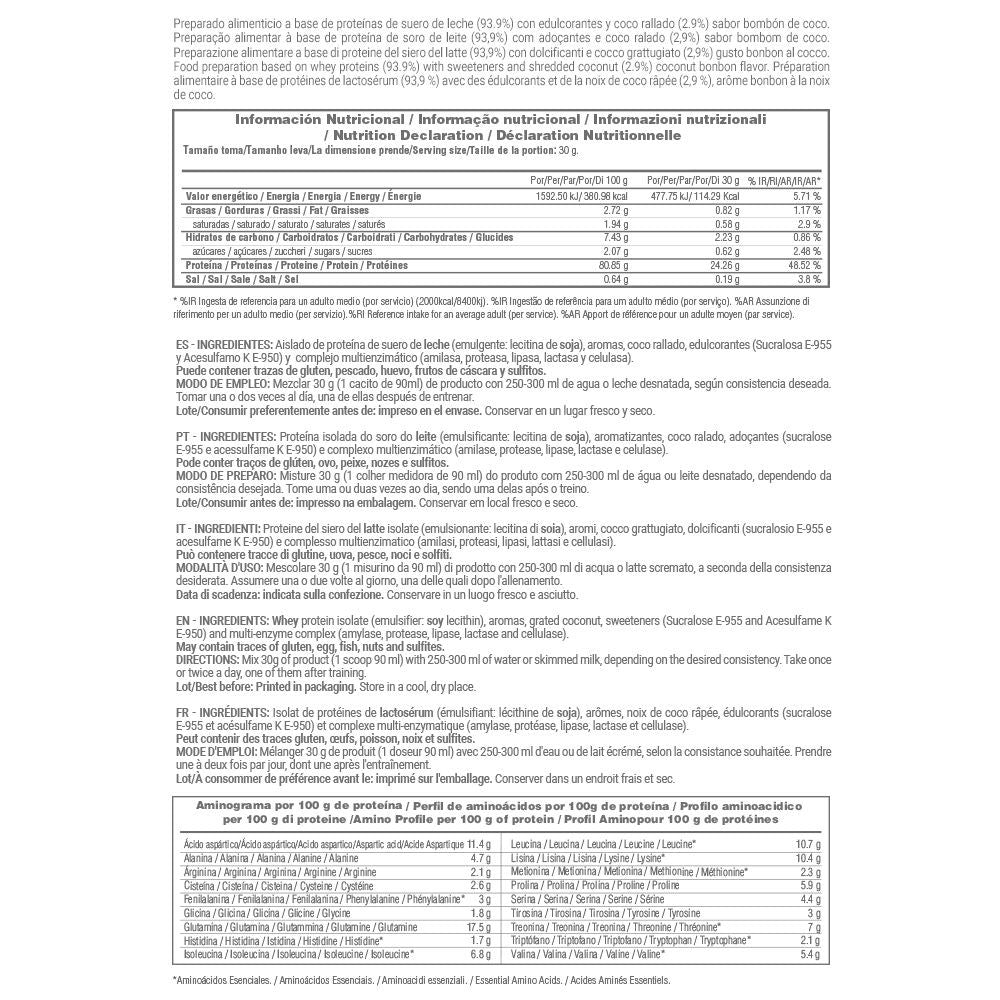 Isolate 90 Cfm - 500 G - Coco Rocher - Aumenta La Masa Muscular - Masmusculo_5