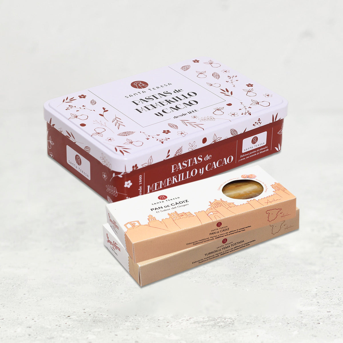 Pack De Pan De Cádiz, Turrón De Yema Y Lata De Pastas De Cacao_0
