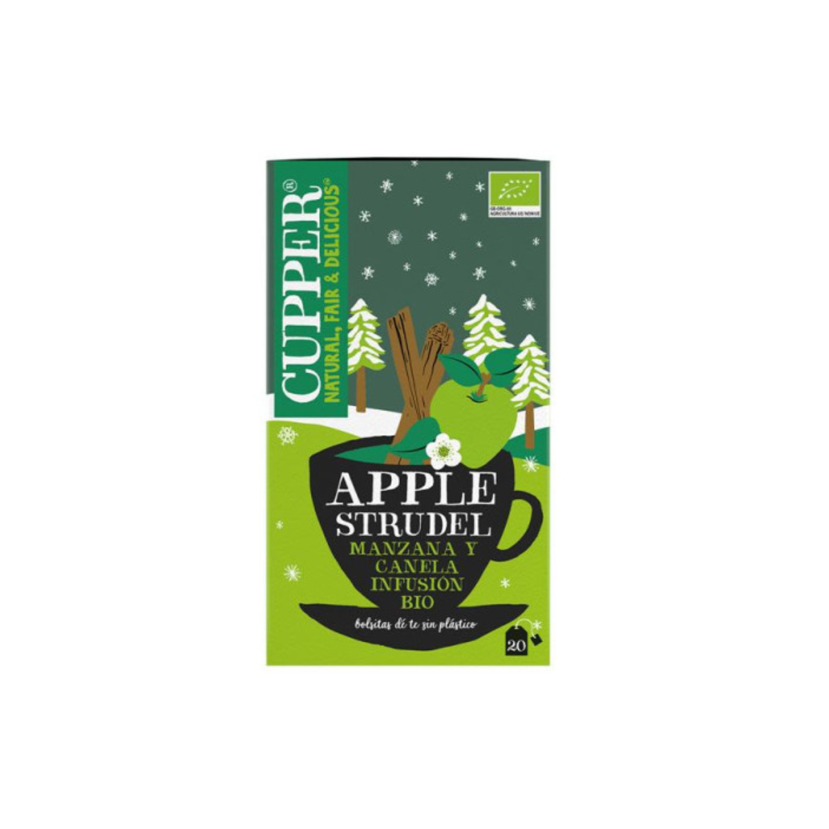 Infusión Apple Strudel Bio Cupper 20 bolsitas