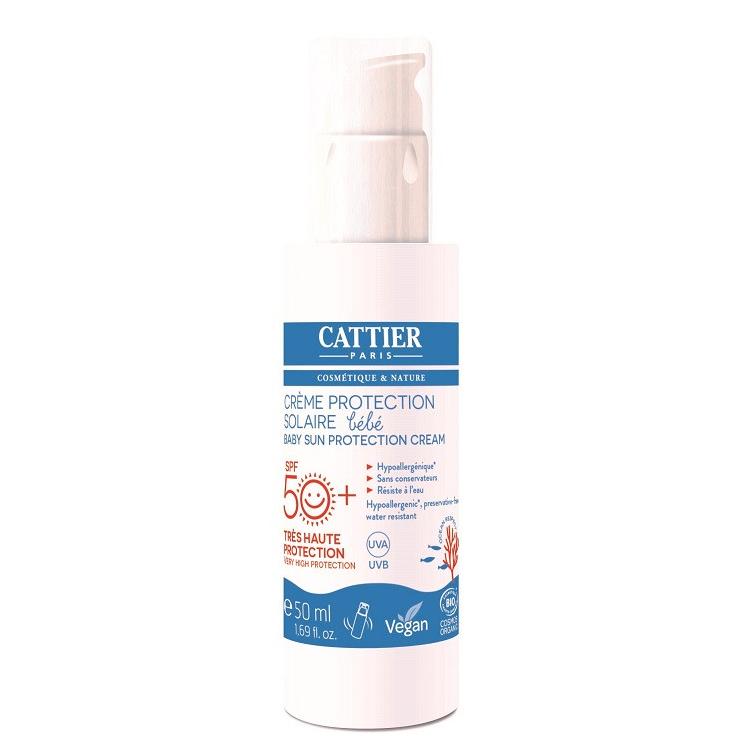 Crema solar especial bebés SPF50+ Cattier 50 ml