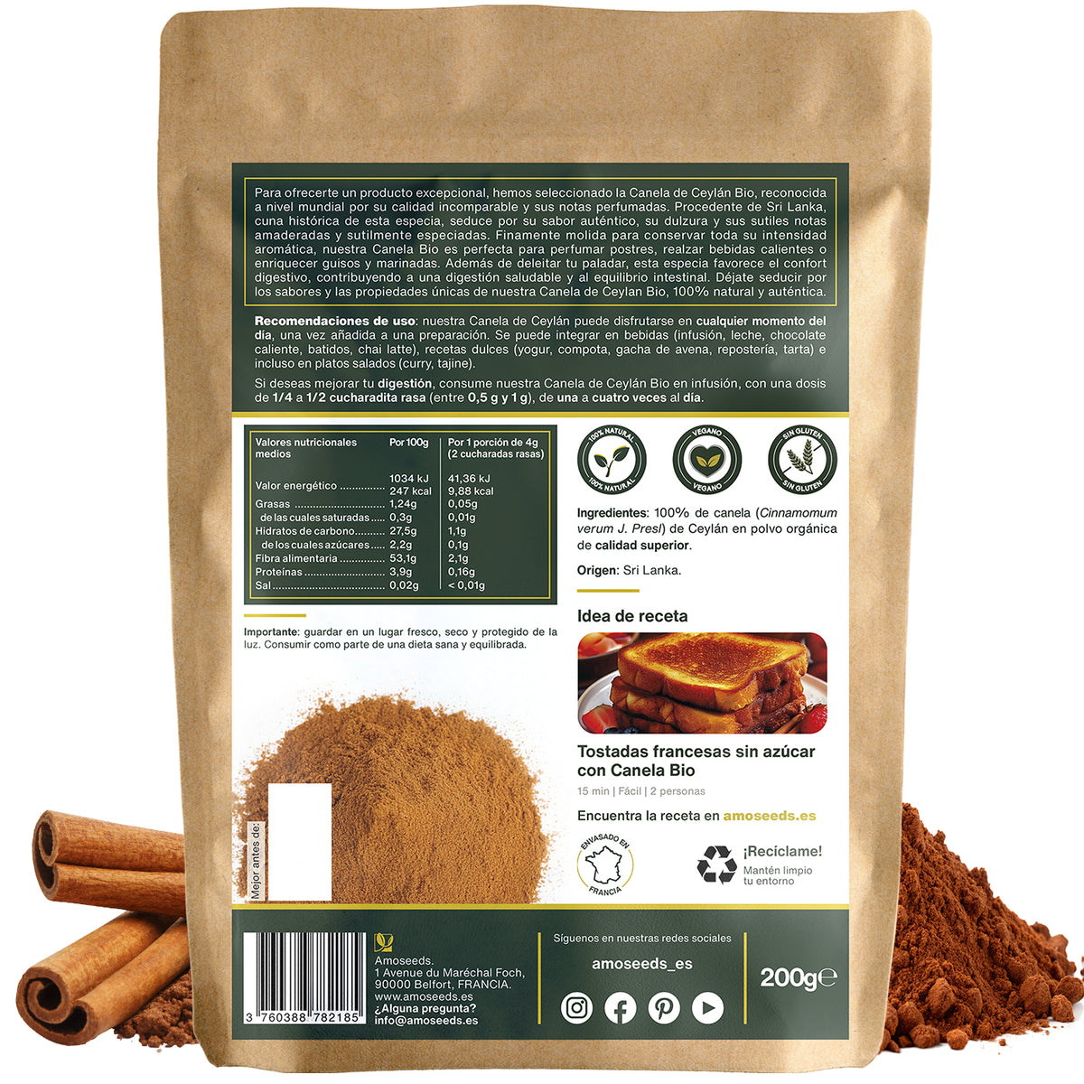 Canela De Ceylán Bio 200g_4