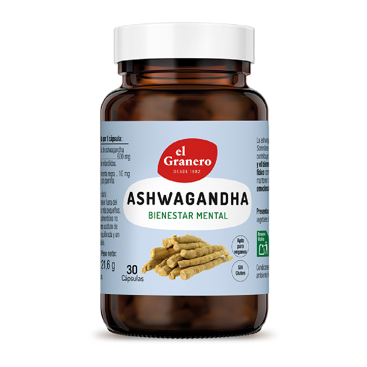 Ashwagandha El Granero 30 cápsulas