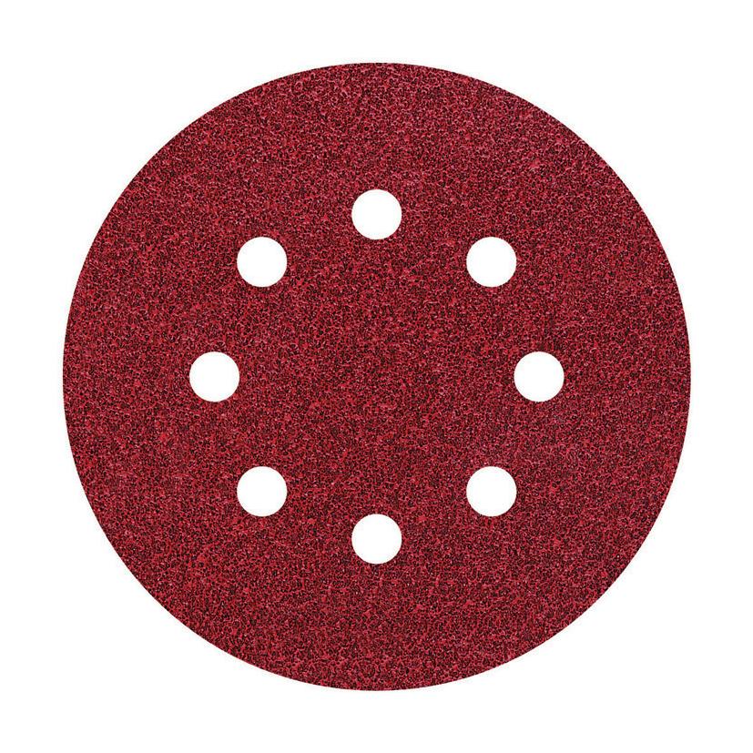 5 discos adhesivos de lijar Ø 125 mm Wolfcraft Grano 400