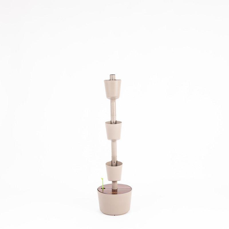 Macetero Vertical Citysens 3 Macetas Con Riego Inteligente – Color Corteza De Pino, Teka, Polipropileno 100% Reciclado_5