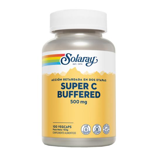 Super Bio C Buffered Solaray, 100 cápsulas