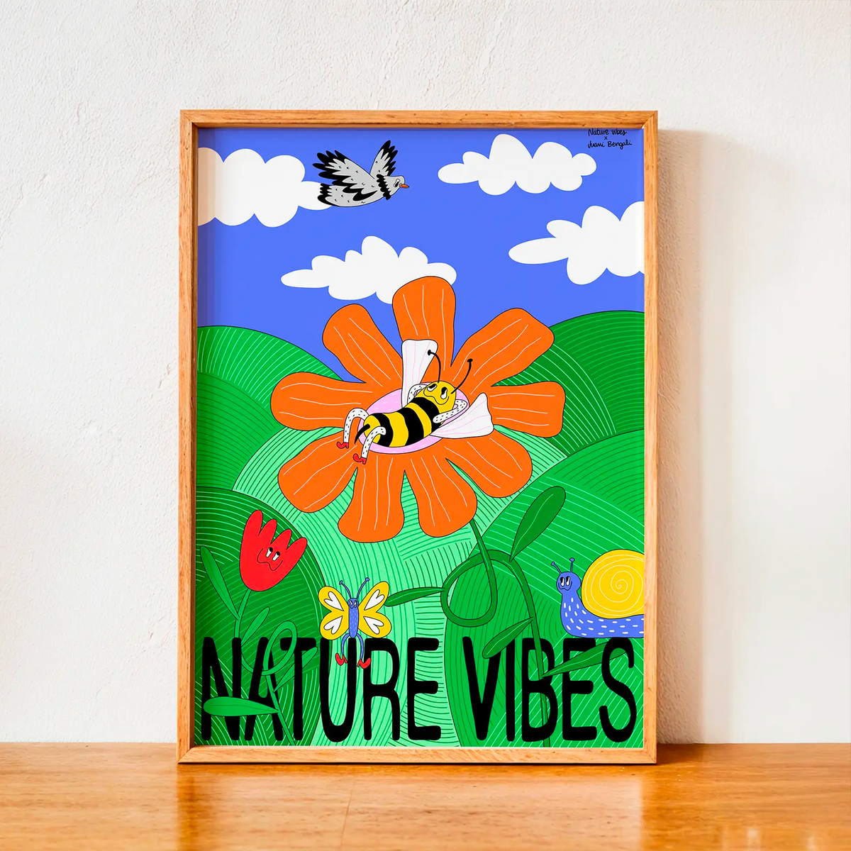 Lámina Decorativa 30x40 cm – Ilustración de Juani Bengali - Nature Vibes_2