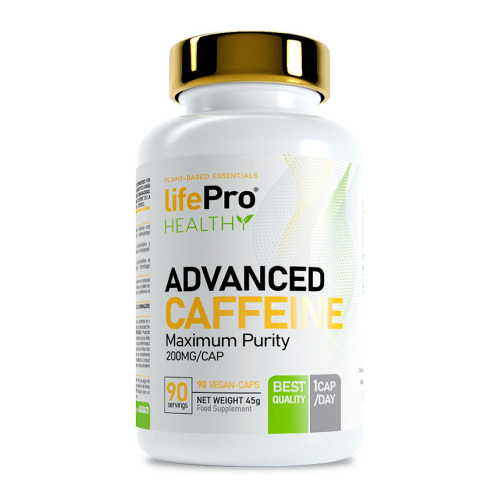 Advanced Caffeine 200mg - 90 Cápsulas Vegetales - Cafeína - Lifepro_0