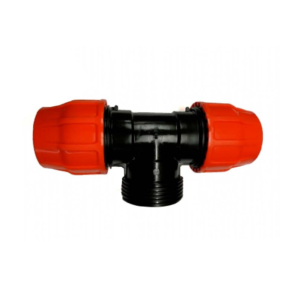 Te Mixta Rosca Hembra Para Manguera Plana Layflat - 4" X Layflat 103mm_0