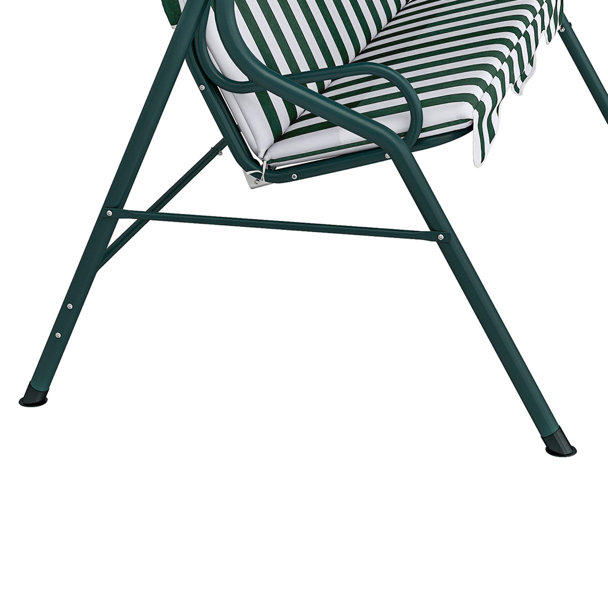 Columpio De Jardín Outsunny Acero, Poliéster Verde 170x110x153 Cm_5