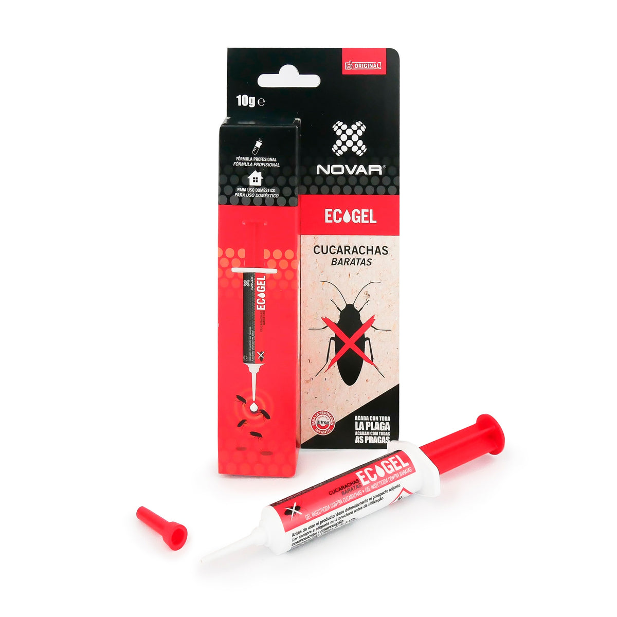 Novar Ecogel Jeringuilla contra cucarachas Ecopack 10 g