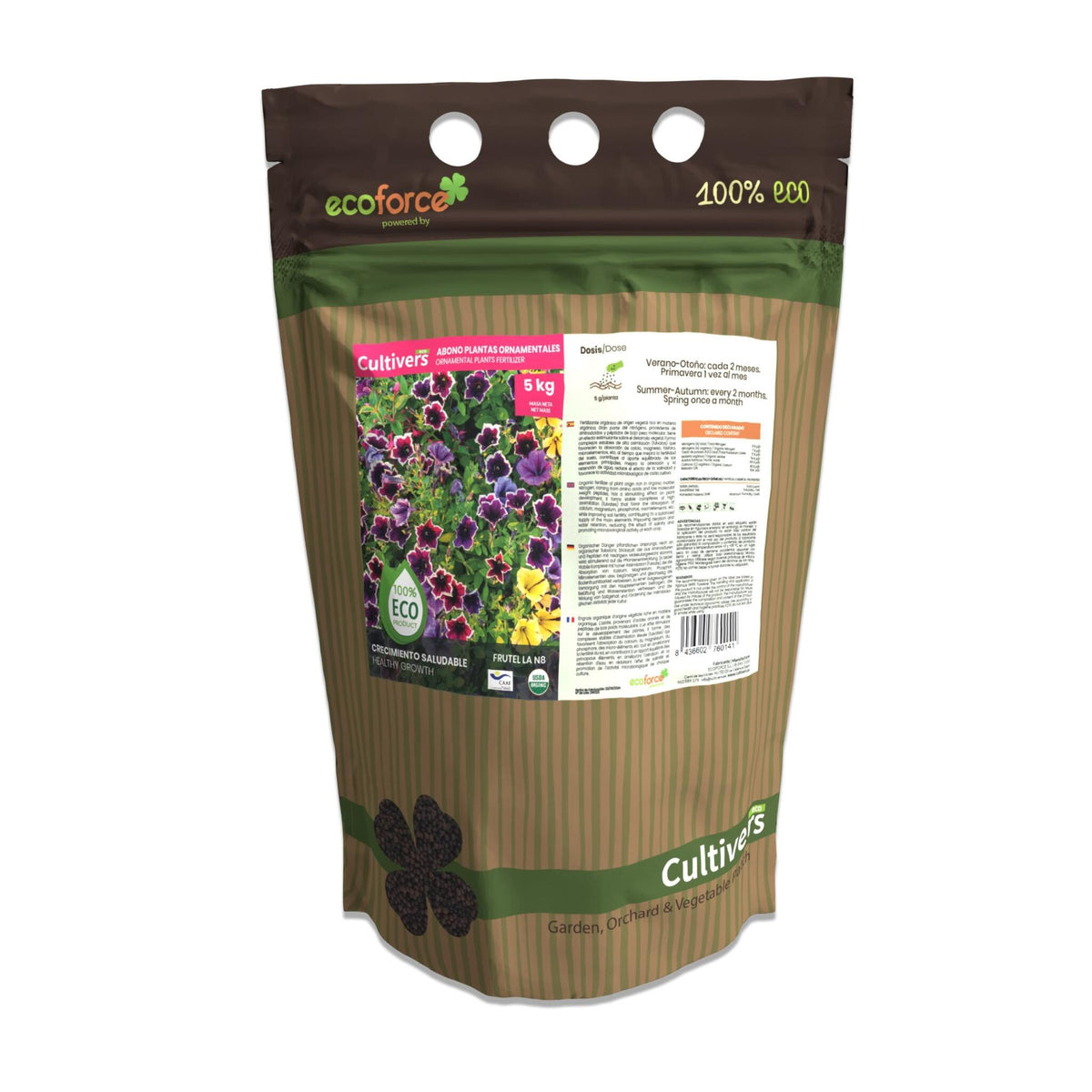 Abono Plantas Ornamentales Ecológico Cultivers 2x5kg_2
