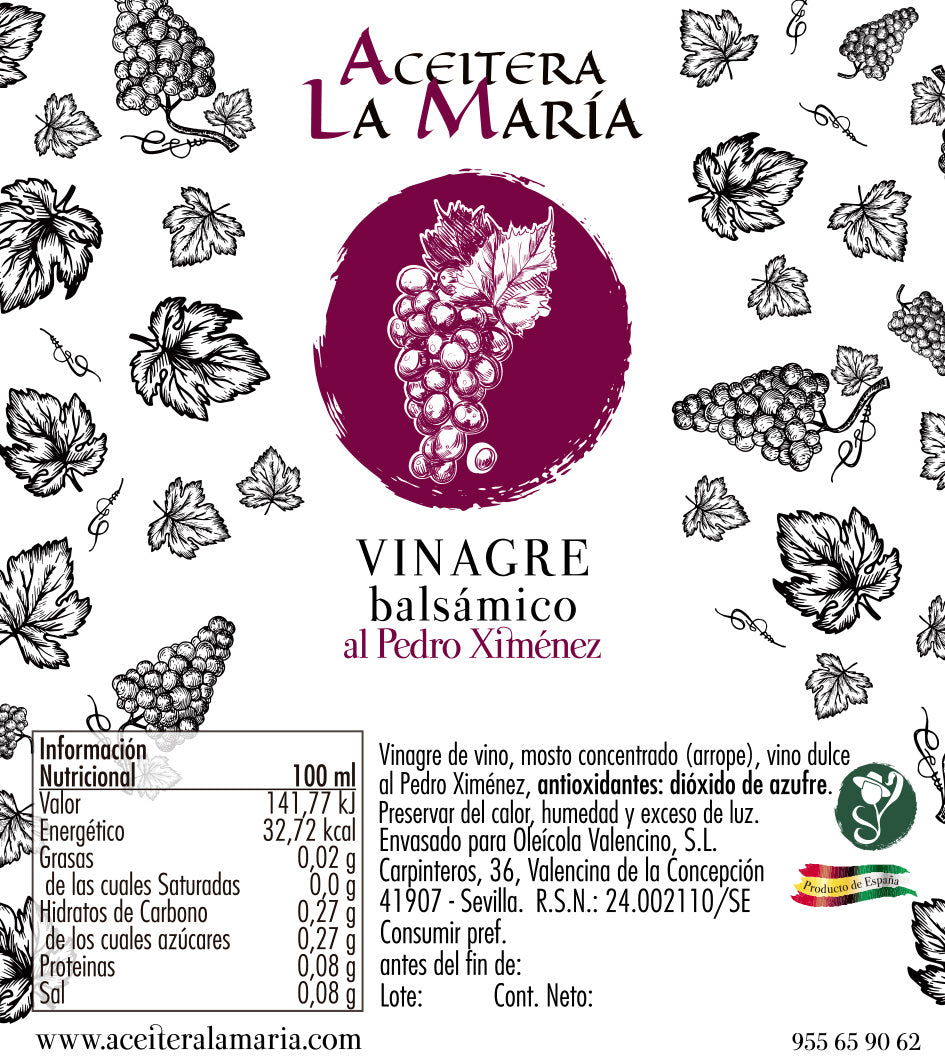 Vinagre Balsámico Al Pedro Ximenez 50 Cl Cristal_2