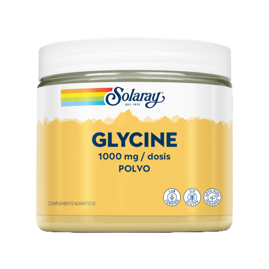 Glycina en polvo Solaray 400 gr